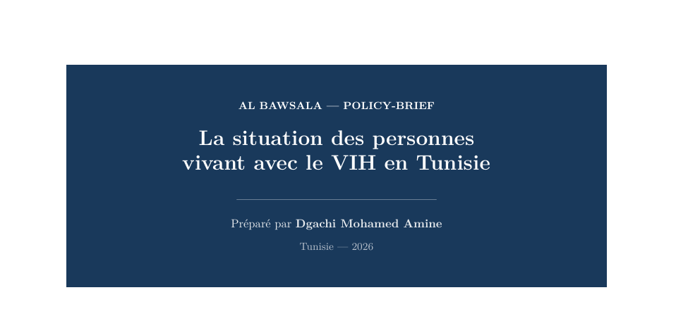 La situation des personnes vivant avec le VIH en Tunisie